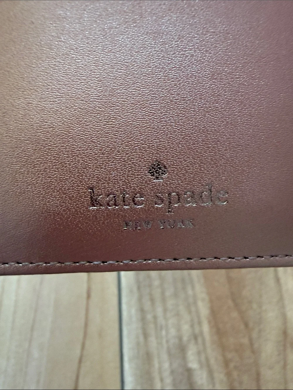 kate spade Rose Gold Metallic Passport Cover - Picture 5 of 6